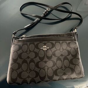 Coach Black Crossbody Bag with Signature Design
